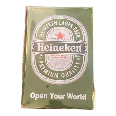 Heineken Bier Schild 20x30 cm 12100