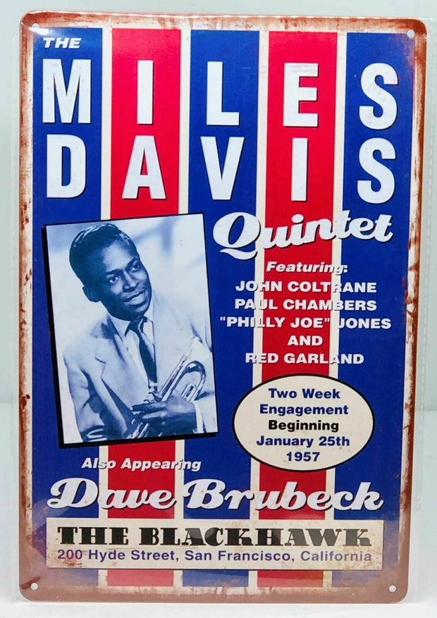 Nostalgie Vintage Retro Blechschild "The Miles Davis Quintet " 30x20 12045