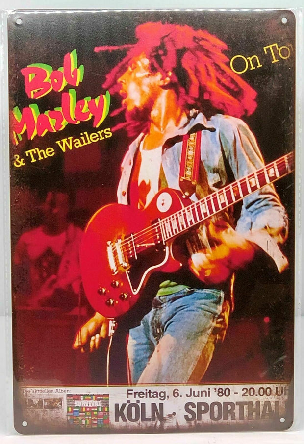 Nostalgie Vintage Retro Blechschild "Bob Marley & The Wailers " 30x20 12044