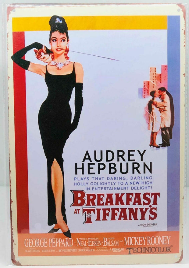 Nostalgie Vintage Retro Blechschild "Audrey Hepburn " 30x20 12042