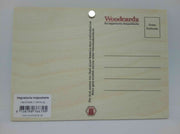 Nostalgie Holzpostkarte magnetisch "good vibes only" 14x10 Birkenholz 50301