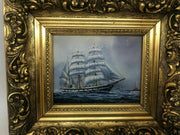Bild im Rahmen Druckbild Sente Deern Schiff 25 x 22 cm Goldrahmen 31701