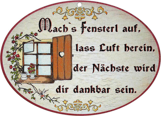 Nostalgie Nostalgie Retro Spruch Sprichwort Türschild antik Birkensperrholz 13 x 18
