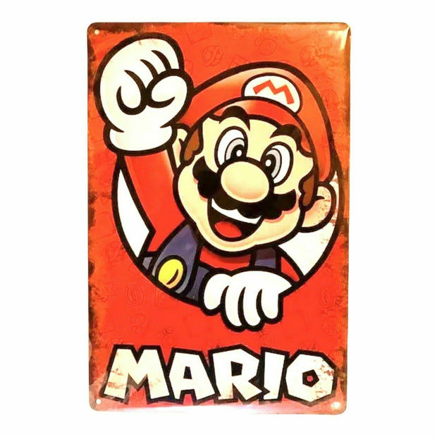 Nostalgie Vintage Retro Blechschild "Super MARIO" 30x20 12006