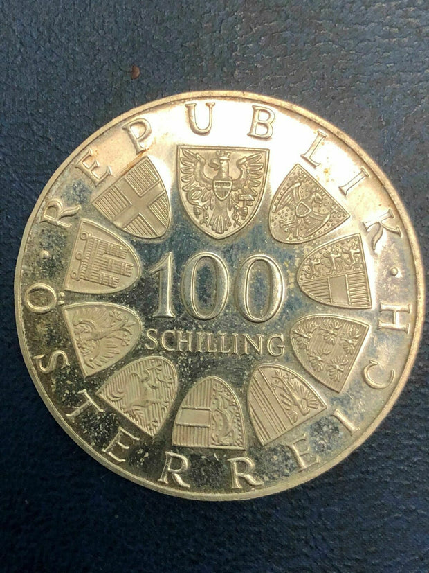 100 Schilling Wien Internationales Zentrum Silber 1979   90007