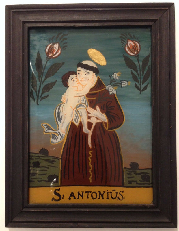Hinterglas Bild Heiliger Antonius   20,5 x 27    12087