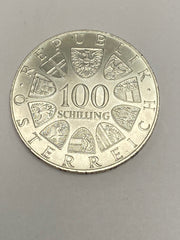 100 Schilling Silber Ag 1976 Olympia Innsbruck