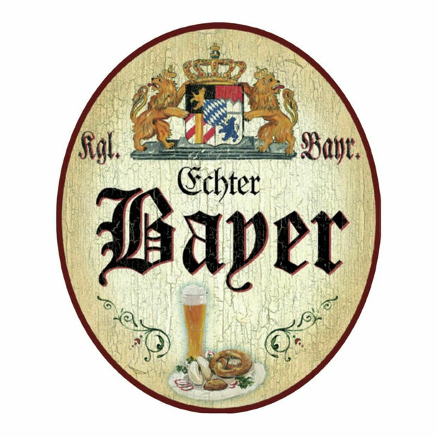 Königlich bayerisches Bayern Nostalgie Holzschild echter Bayer