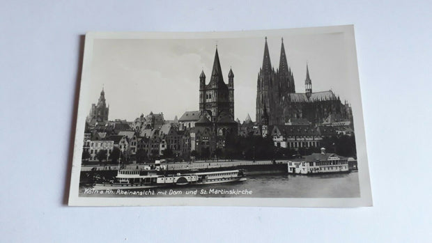 Köln a.Rh. Rheinansicht mit Dom und St. Martinskirche.20082