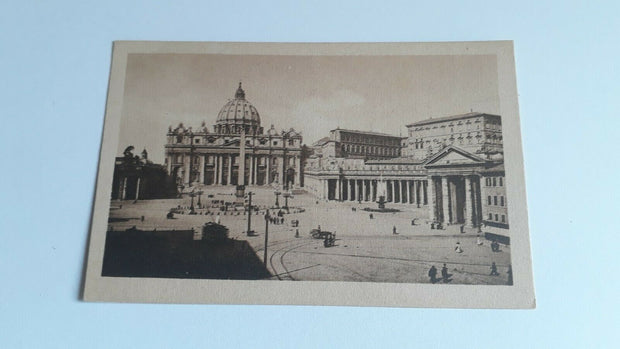 Roma - Piazza e facciata Basilica di S. Pietro.20266