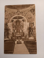 Oberammergau Inneres der Kirche 691