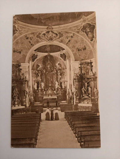 Oberammergau Inneres der Kirche 691