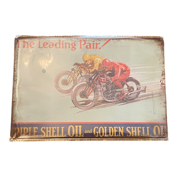Motorrad Shell Vintage Schild 20x30 neu & OVP 12010