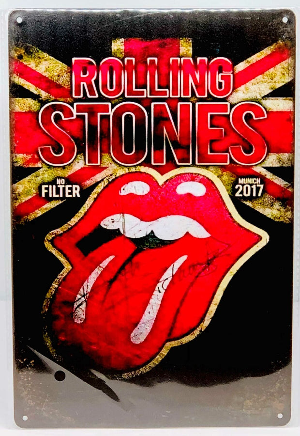 Nostalgie Vintage Retro Blechschild "Rolling Stones No Filter " 30x20 12050