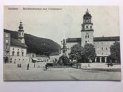 Salzburg - Residenzbrunnen und Glockenspiel 11048