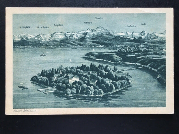 Insel Mainau im Bodensee (V.Marshall) - Schiffe - Künstlerkarte 180178 TH