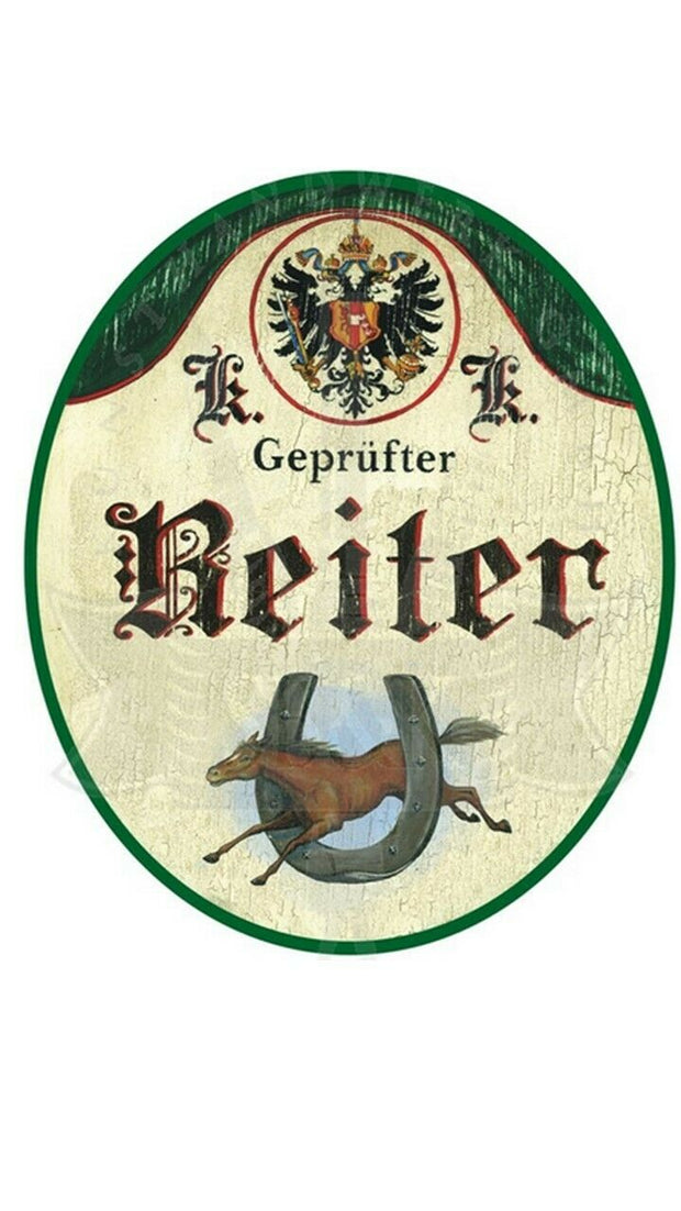 KuK Nostalgie Holzschild "Reiter"
