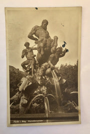 ak, Bayern, Fürth, Kunstbrunnen, Skulptur (40057 BW)