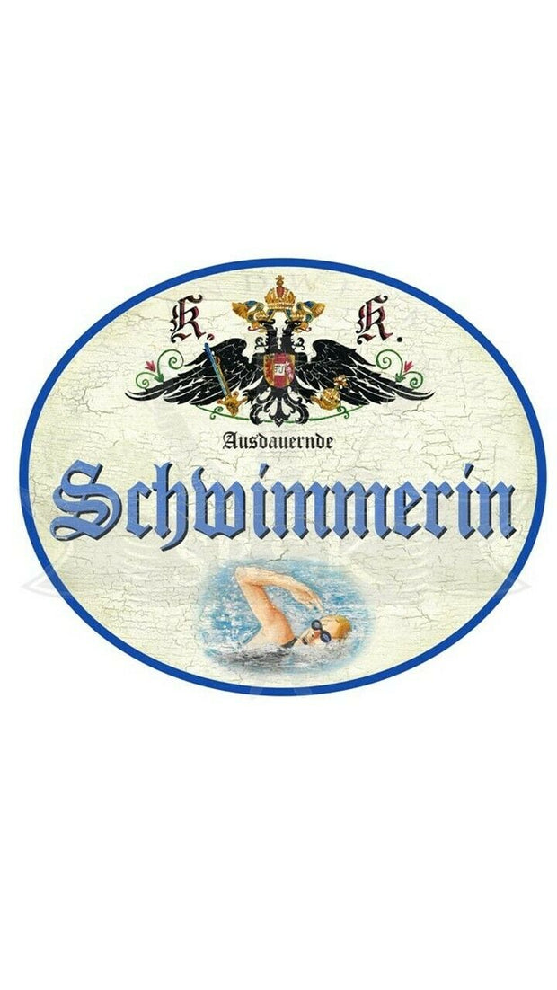 KuK Nostalgie Holzschild "SchwimmerIn"