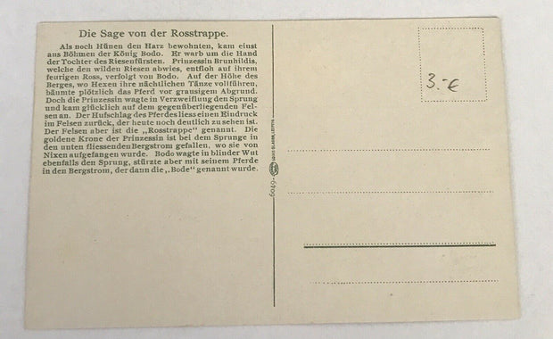 AK, Sachsen, Sage von Roßtrappe, Reiter, Harz (40047 BW)