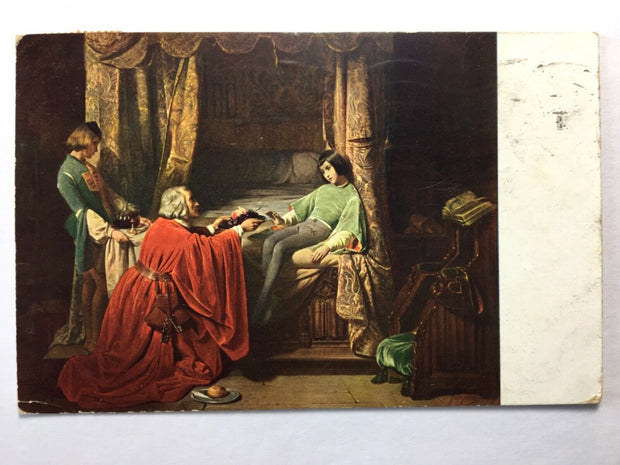Hungertod des Gaston de Foix (C.Jacquand) - Künstlerkarte 30164 TH
