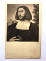 Bildnis (Pordenone) - Mann mit Buch - Künstlerkarte 30156 TH