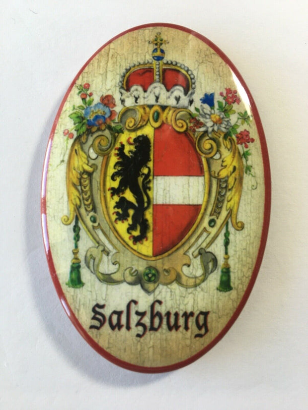 Nostalgie Flaschenöffner Magnet Salzburg Wappen Landessymbol