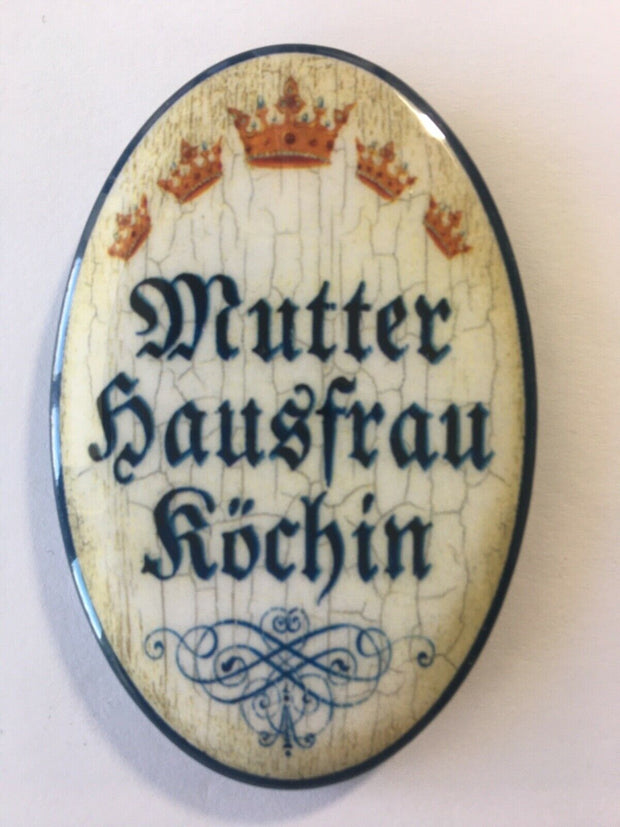 Nostalgie Flaschenöffner Magnet Mutter Hausfrau Köchin