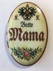 Nostalgie Flaschenöffner Magnet Beste Mama Blumenstrauß