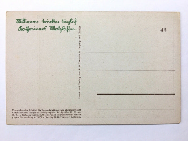 Saemann (H. Eichrodt) Arbeiter am Feld - Künstlerkarte 110049 TH