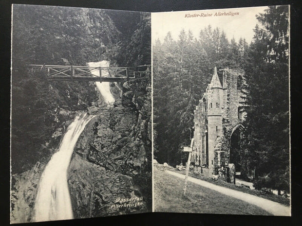 Doppelkarte Allerheiligen - Wasserfall & Kloster-Ruine - Schwarzwald 170009 TH