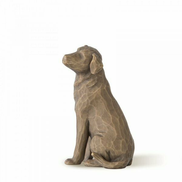 Willow Tree Figur - Love my Dog (Dark) - Liebe m. Hund (Dunkel) #27683 - 8,5cm