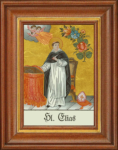 Hinterglasbild - Heiliger Elias - Patronatsbild Taufe Namenspatron 12,7x16