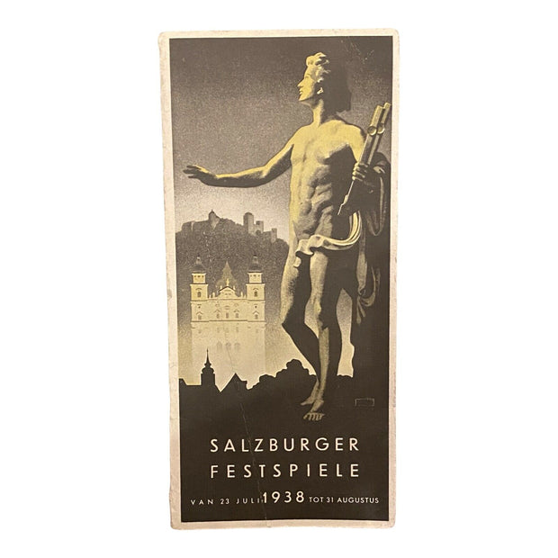 883 SALZBURGER FESTSPIELE 1938 SPIELPLAN PREISE KARTE SALZBURG