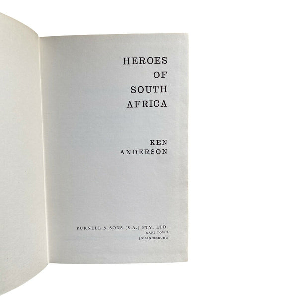 763 Ken Anderson HEROES OF SOUTH AFRICA HC SEHR GUTER ZUSTAND!