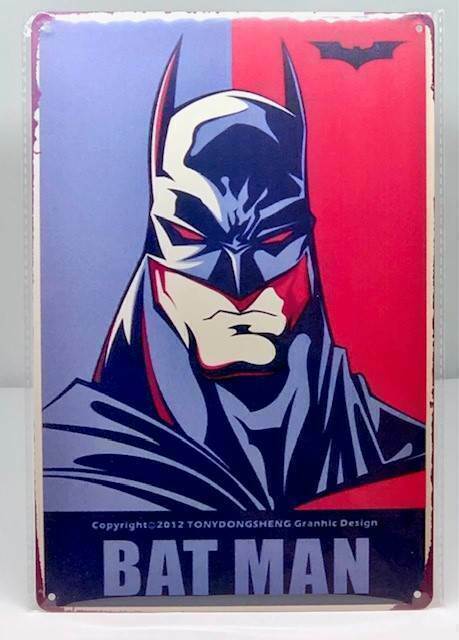 Nostalgie Nostalgie Retro Schild "BAT MAN" Batman 30x20 12020