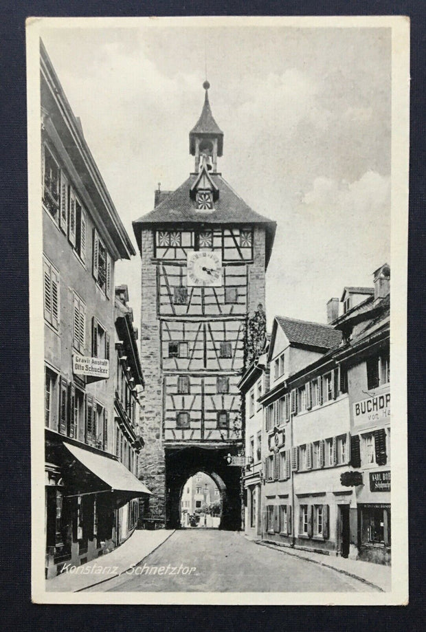 Konstanz Schnetztor Stadt Gasse Uhrturm Baden-Württemberg Deutschland 401250 TH