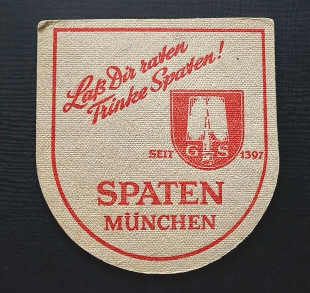 Spatenbräu München Brauerei 1397 Trinke Spaten Schaufel Bayern Deutschland PR