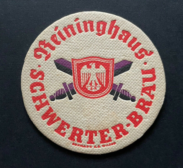 Reininghaus Schwerter Bräu Ritter Bierglas Schild Adler Steiermark Österreich PR
