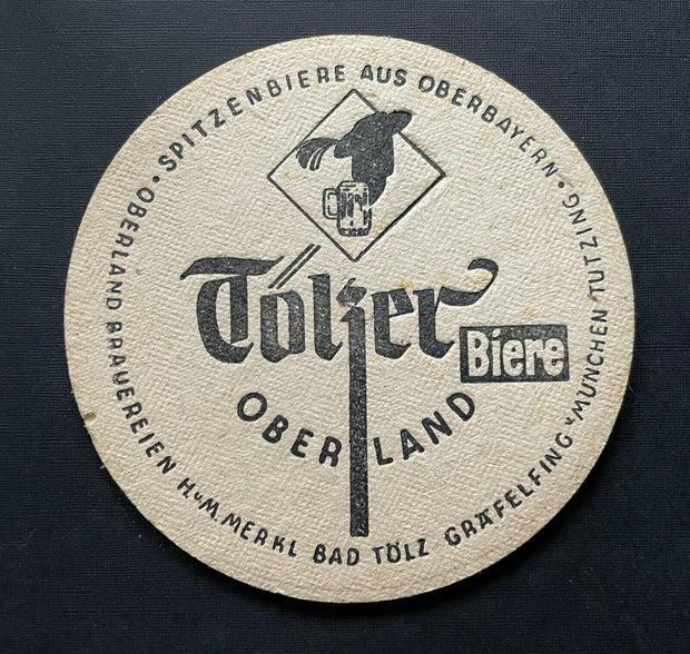 Tölzer Biere Oberland Brauereien H.& M. Merkl Bierkrug Bayern Deutschland PR