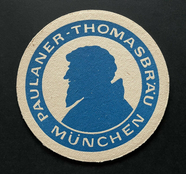 Paulaner Thomas Bräu München Silhouette Mann Pils Blume Bayern Deutschland PR