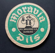 Moravia Pils Bill Brauerei Hamburg Bierglas Biertrinker Deutschland PR