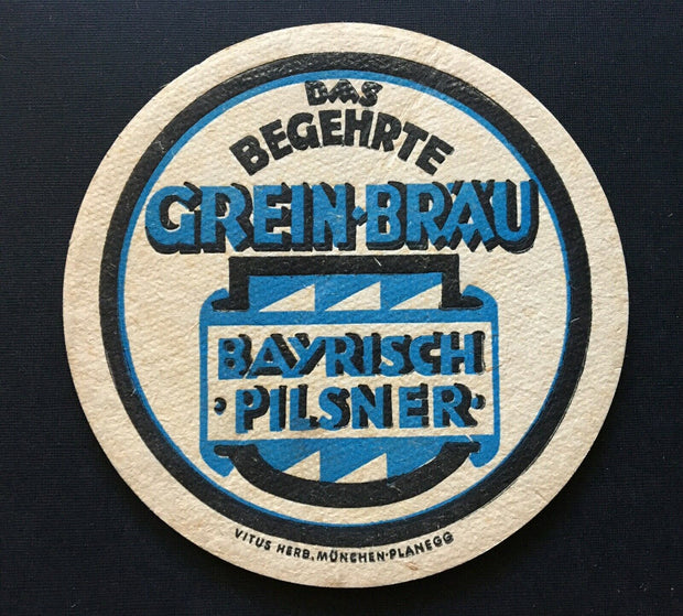 Grein Bräu Wasserburg Brauerei Bayrisch Pilsner V.Herb Bayern Deutschland PR