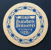 Trauben Brauerei Günzburg 1696 Wappen J.Eschenlohr Bayern Deutschland PR