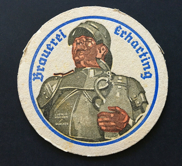 Brauerei Erharting Bayern Soldat Bierkrug Spitzenbiere EdelExport Deutschland PR