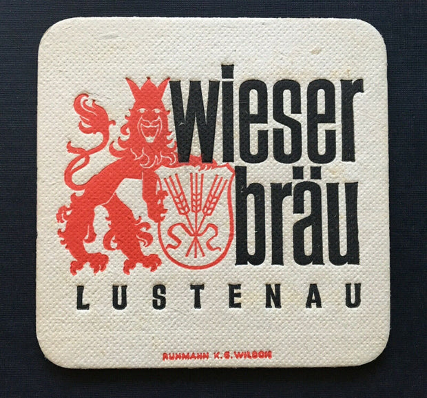 Wieser Bräu Lustenau Brauerei Wappen Ruhmann KG Wildon Voralberg Österreich PR