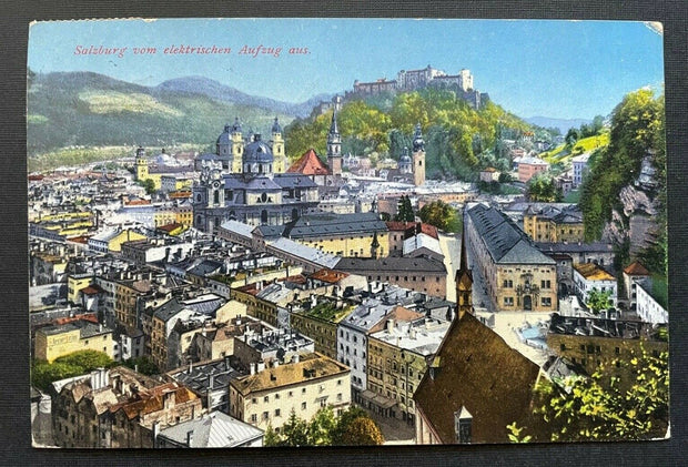 Salzburg vom Elektrischen Aufzug Mönchsberg Festung Stadt Österreich 402362 TH