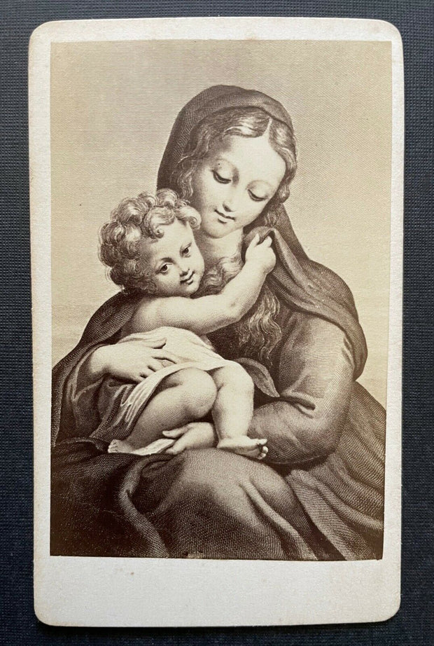 Foto Madonna di Parma Correggio Bild Gemälde Italien ca.10,1x6,2cm 402320 TH