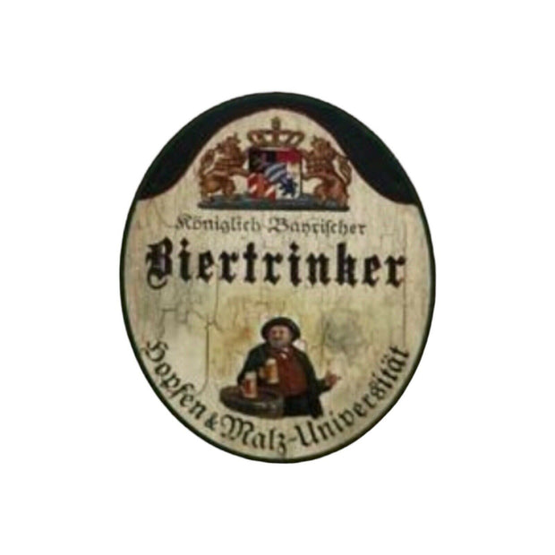 Nostalgie Holzschild Bayern königlich bayerischer Biertrinker Hopfen & Malz Uni