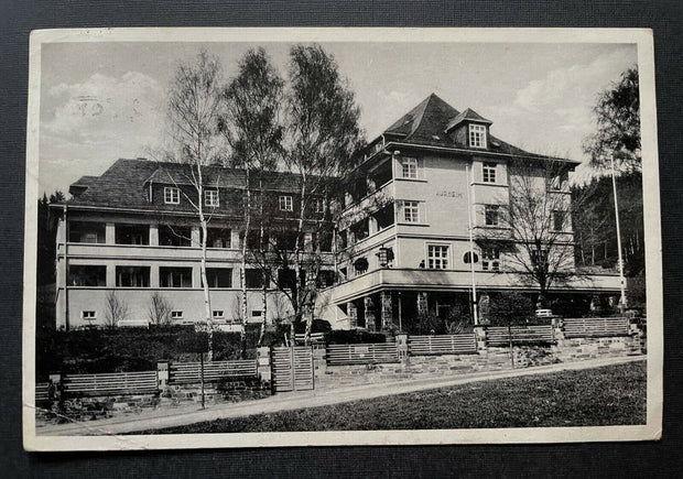 Kurheim Reichsbahn Bad Elster Gebäude Haus Garten Sachsen Deutschland 402179 TH